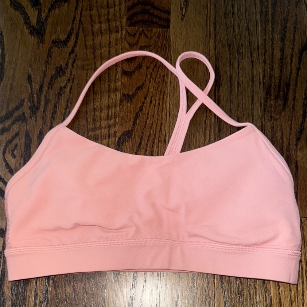 Lululemon Flow Y Nunu Bra Light Pink/ Peach